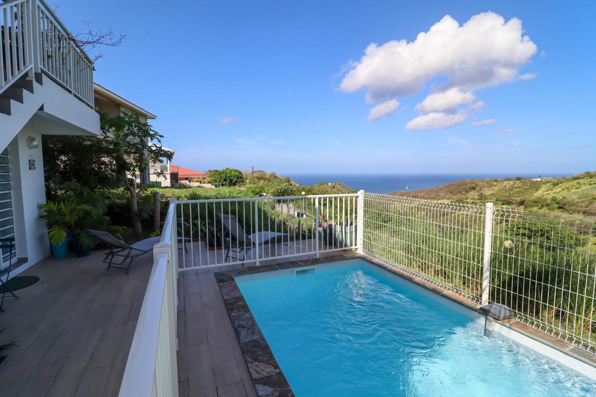 Studio Chez Anna - Vue Mer Et Piscine Le Carbet Extérieur photo