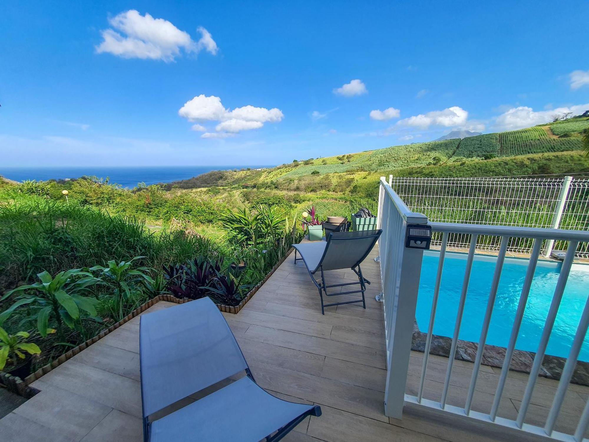Studio Chez Anna - Vue Mer Et Piscine Le Carbet Extérieur photo